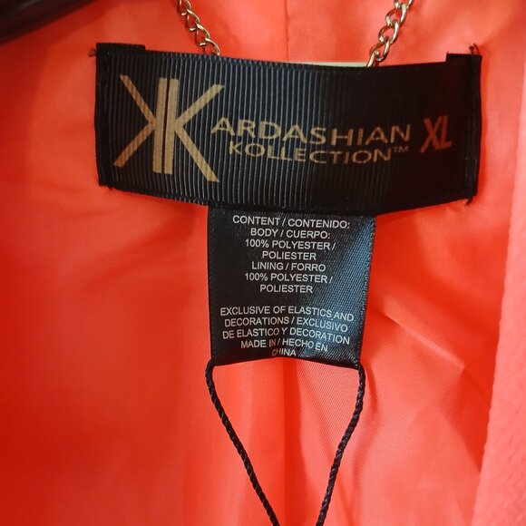 Kim Kardashian Womens Blazer and Pencil Skirt Set Hot Pink Long Sleeve SZ XL NWT - Picture 6 of 16